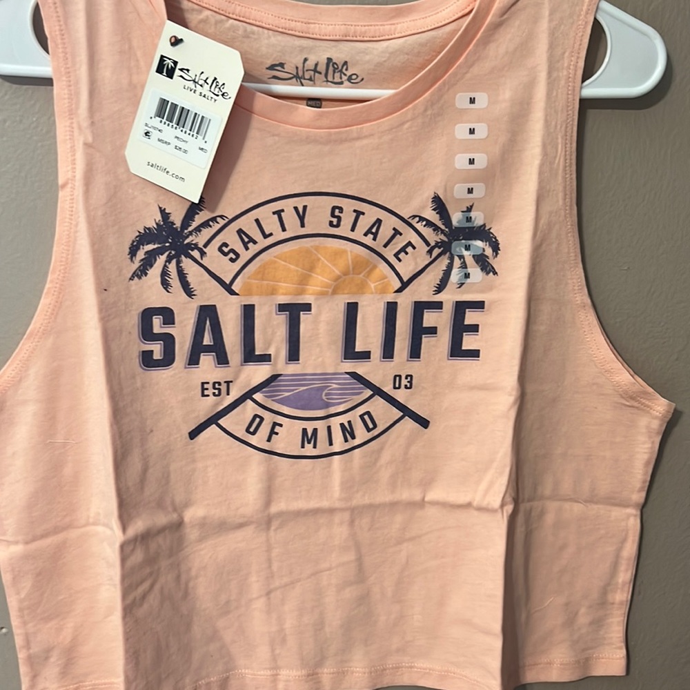 Salt Life Peach Tank Top